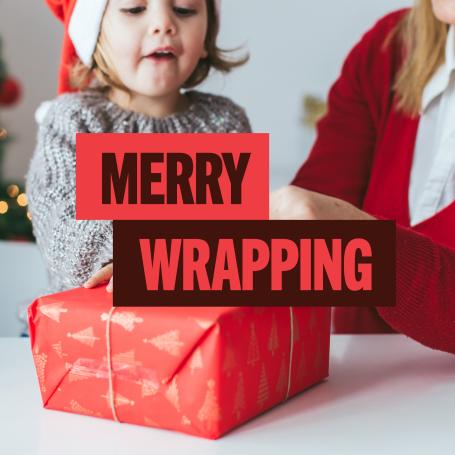 Casey Central Merry Wrapping Christmas gift wrap