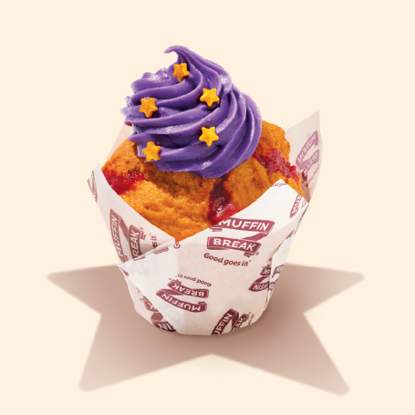 a treat that gives back muffin break