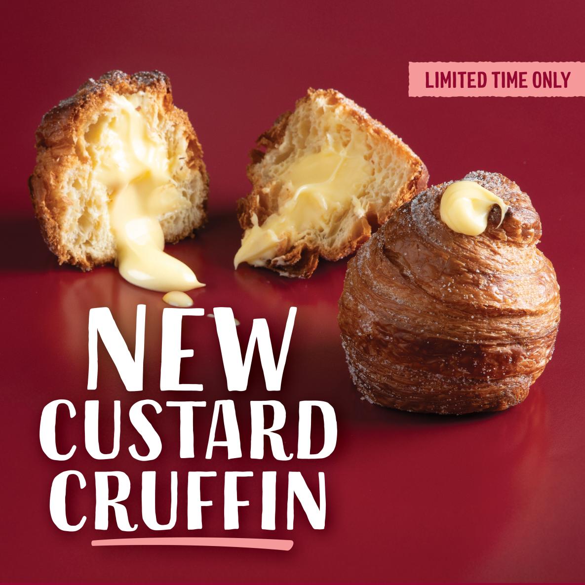 Bakers Delight Custard Cruffin