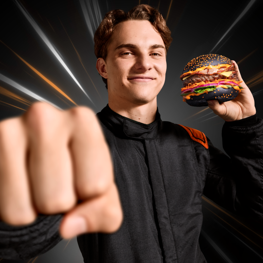 Grill'd Oscar Piastri Burger