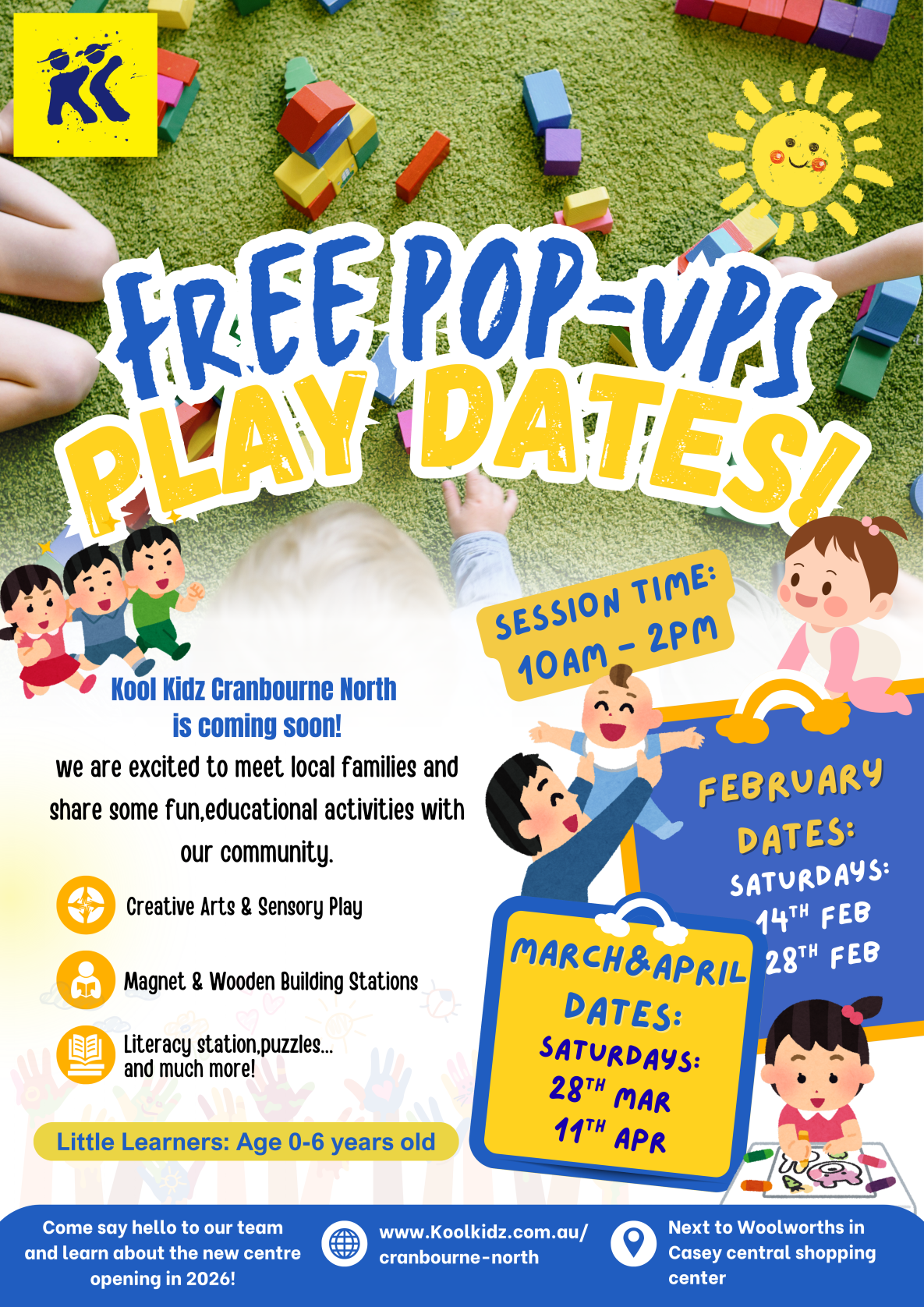 Free pop-up play dates kool kidz cranbourne north