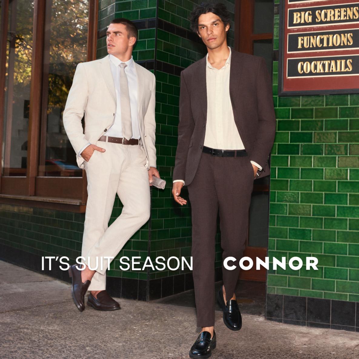 2 men wearing Connor suits